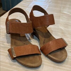Sofft Verdi II Tan Leather Sandal size 9.5 women’s
